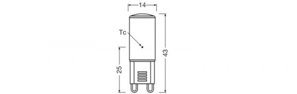 PIENOISLAMPPU LEDVANCE PIN 1,9W/827 180LM G9 CL