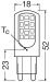 PIENOISLAMPPU LEDVANCE PIN 4W/827 470LM G9 DIM CL