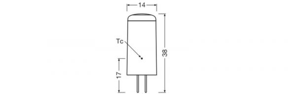 PIENOISLAMPPU LEDVANCE PIN 2W/827 200LM G4 DIM CL