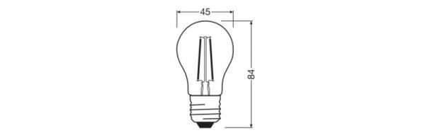 PIENKUPULAMPPU LEDVANCE CLP 1,8W/827 250LM E27 CL