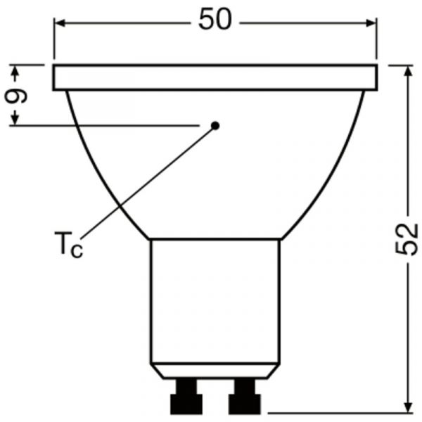 KOHDELAMPPU LEDVANCE PAR16 6W/930 575LM GU10 DIM 36