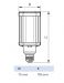 YMPÄRISÄTEILEVÄ LAMPPU TRUEFOR E27 840 4000LM 80W=28W EM/230V