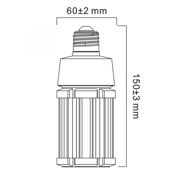 LED-LAMPPU TOLEDO PERFORMER T60 E27 18W 4000K 2300LM