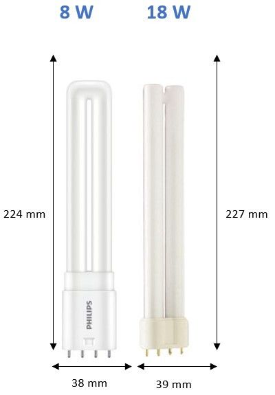 LED-PISTOKANTALAMPPU COREPRO 2G11 840 18W=8W PLL 4P HF