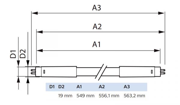 LED-VALOPUTKI T5 MASTER LED T5 600MM 830 1500LM 10.5W 230V