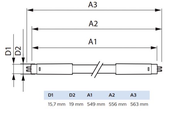 LED-VALOPUTKI T5 MASTER LED T5 600MM 830 1000LM 7W HF