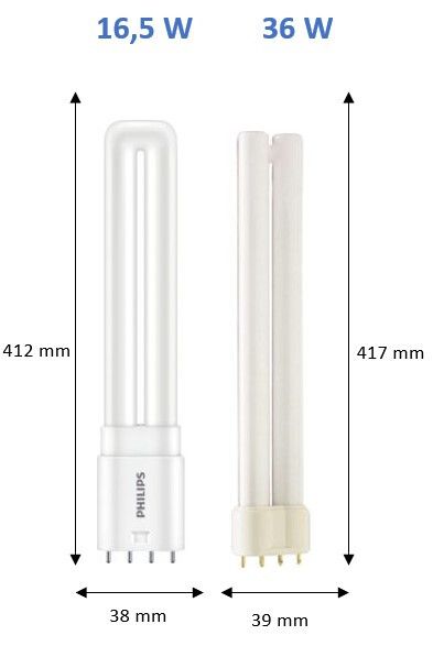 LED-PISTOKANTALAMPPU COREPRO 2G11 830 36W=16.5W PLL 4P HF