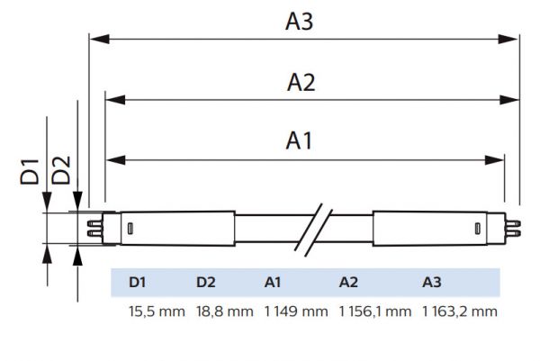 LED-VALOPUTKI T5 MASTER LED T5 1200MM 840 2500LM 16.5W HF
