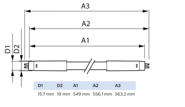 LED-VALOPUTKI T5 MASTER LED T5 600MM 840 1050LM 7W 230V