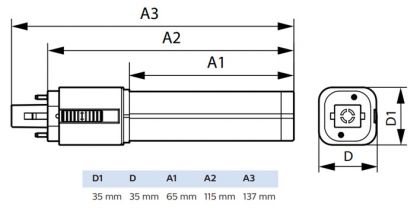 LED-PISTOKANTALAMPPU COREPRO G24D CCT 810-850LM 13=6W PLC