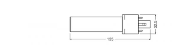 LED-PISTOKANTALAMPPU DULUX S7 EM 3,5W/840 G23 400LM
