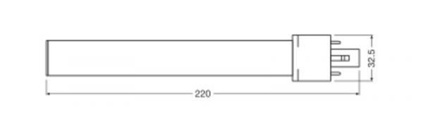 LED-PISTOKANTALAMPPU DULUX S11 EM 6W/840 G23 700LM