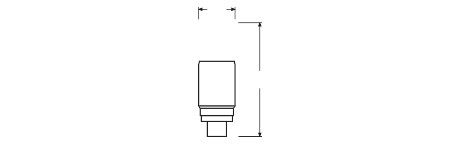 LED-PISTOKANTALAMPPU LEDVANCE DULUX D18 V EM 7,5W/840 G24D-2
