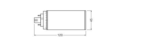 LED-PISTOKANTALAMPPU DULUX TE18 HF 7W/840 GX24Q-2