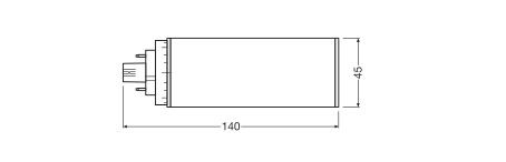 LED-PISTOKANTALAMPPU DULUX TE26 HF 10W/830 GX24Q-3