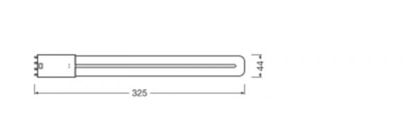 LED-PISTOKANTALAMPPU DULUX L24 HF 12W/840 2G11