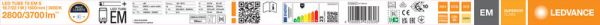 LED-VALOPUTKI T8 LEDVANCE T8 EM S 1500 22W/830 3700LM ML