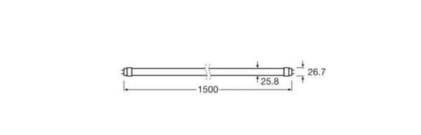 LED-VALOPUTKI T8 LEDVANCE T8 EM S 1500 22W/840 4100LM ML