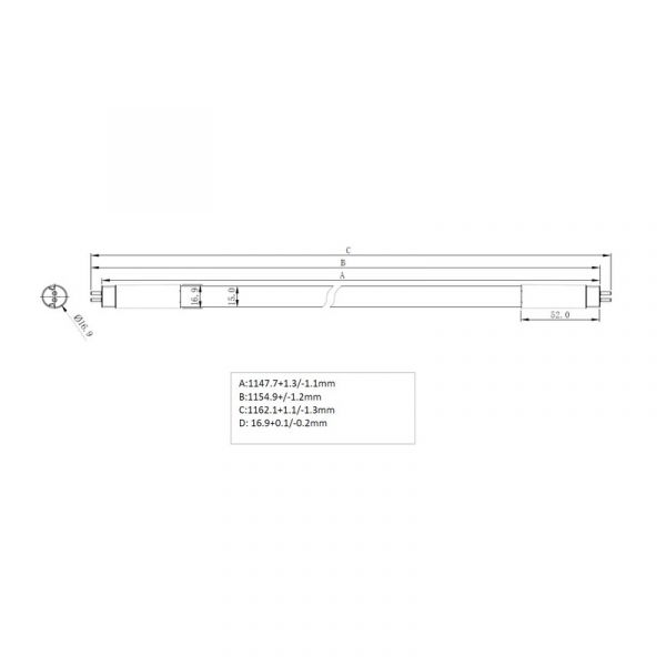 LED-VALOPUTKI T5 SUPERIA T5 28HE AC 1200 16W/840 2400lm