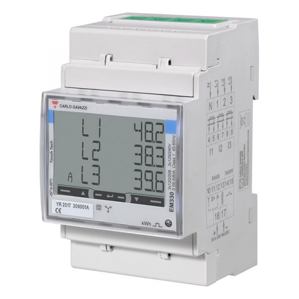 ENERGIAMITTARI CARLO GAVAZZI EM330 3V 5A LK B 3-DIN M1