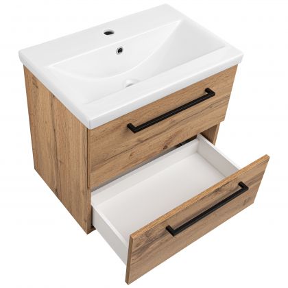 Allaskaappi altaalla Kiba ARKADIA 60 cm WT tammi