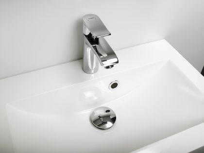 Allaskaappi altaalla 800 mm Stella Premium 2 laatikolla, valkoinen