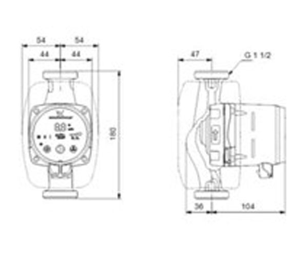 LÄMPÖJOHTOPUMPPU GRUNDFOS ALPHA2 25-60 180 1V