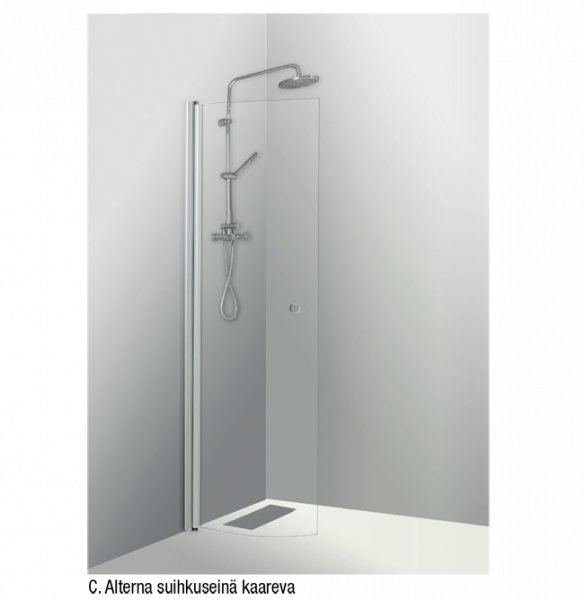 Shower corner, clear 80 x 80 cm, warehouse clearance