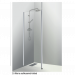 Shower panel D, fixed, straight, clear 195 cm ht, 50,60,70,80 w