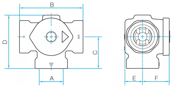 Latausventtiili Vexve 3134 ALV3 DN32 72°C Kv 120 sisäkierre