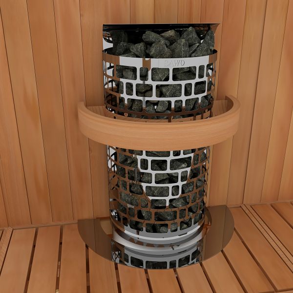 Heater guard for Sawo Aries Wall installation, aspen or cedar