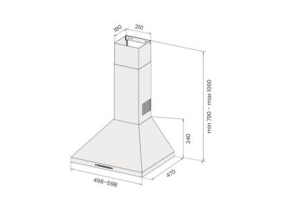 Liesikupu SAVO dCH-4406-S 60cm AC-EC huippuimurille
