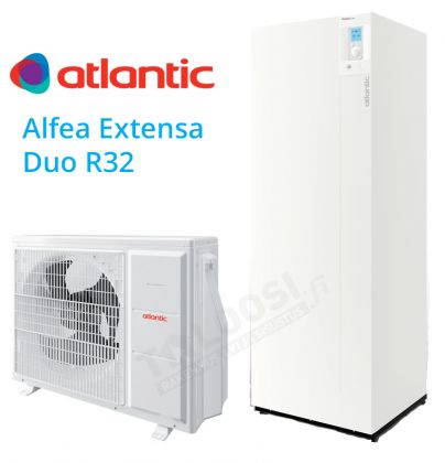 Ilmavesilämpöpumppu Atlantic Alfea Extensa DUO A.I. 10, R32, sisä-ja ulkoyksikkö