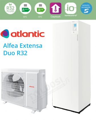 Ilmavesilämpöpumppu Atlantic Alfea Extensa DUO A.I. 10, R32, sisä-ja ulkoyksikkö