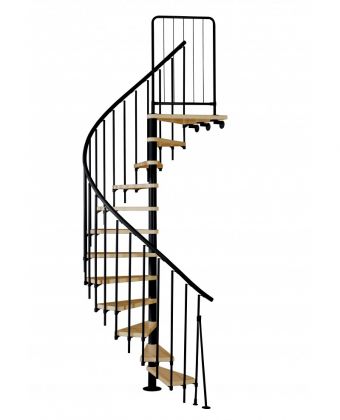 Spiral staircase Atrium Novo, 120 dia. beech steps