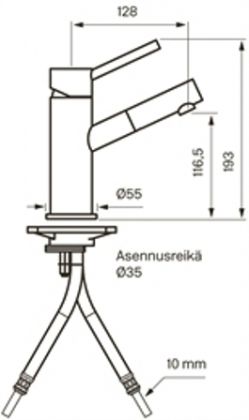 Tapwell Pesuallashana BI071 messinki
