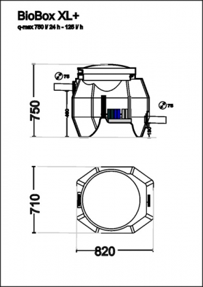 Biobox XL+ puhdistamo 750l /24h