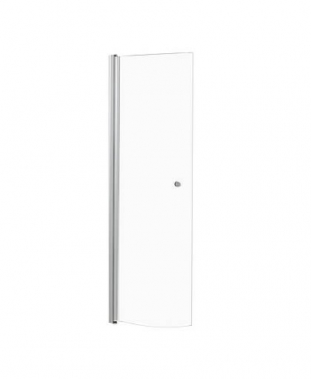 Shower panel A, movable, curved, clear 195 cm ht