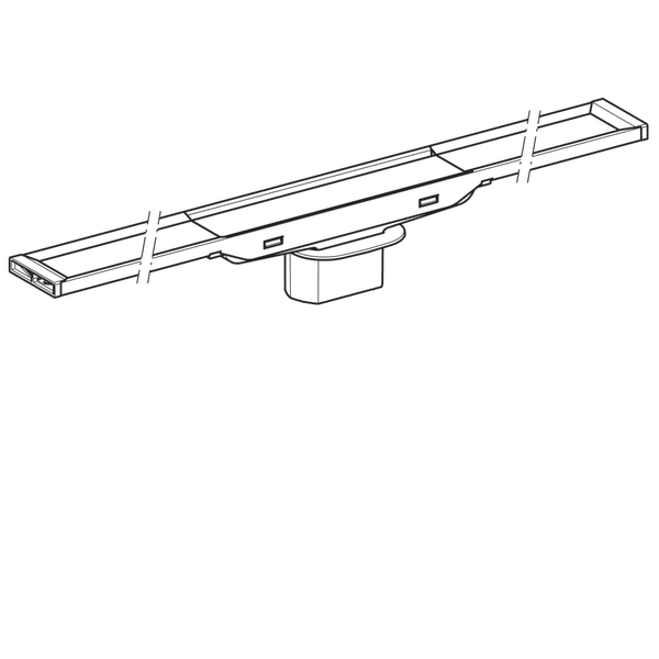 Suihkukouru Geberit CleanLine20 30-130 cm Geberit sähkökiillotettu rst