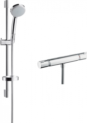 Amme-ja suihkuhana Hansgrohe Croma 100 Ecosmart/Ecostat Comfort