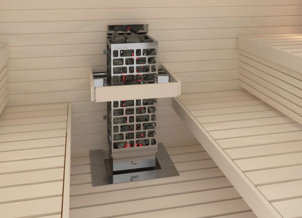 Sauna heater Sawo Cubos NB, 9 kW, integrated control