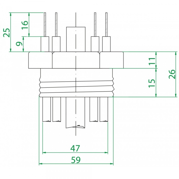 Effekt 75PI  230/400v 525mm Vastussauva AISI825