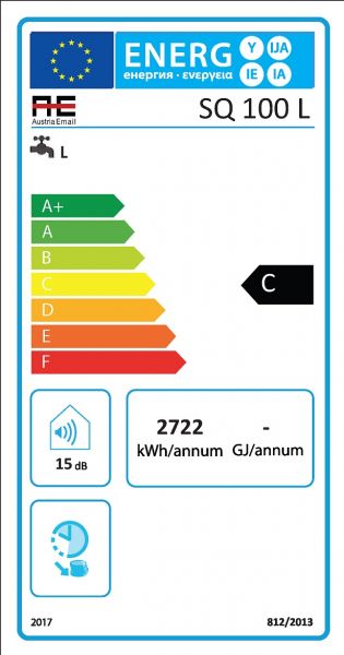 Vedenlämmitin OPAL SQ 100L, 1.65 kW