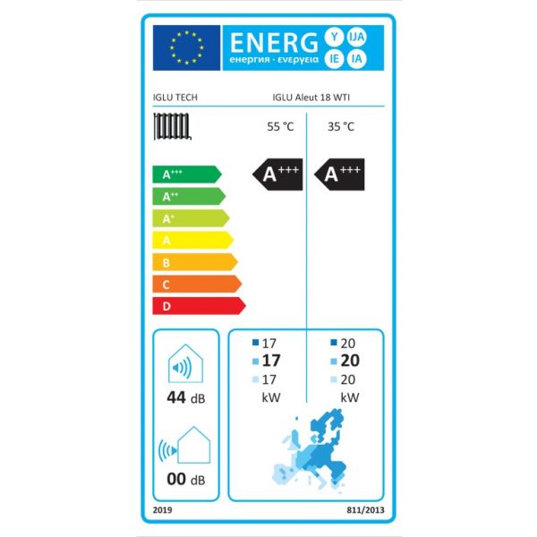 Maalämpöpumppu Iglu Aleut WTI-18, inverter, 5-18kW, vesivaraajalla