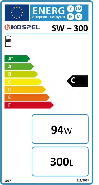 Hot water cylinder Kospel SW-300 with heating coil