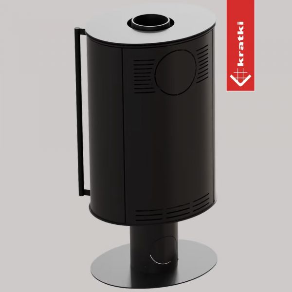 Puutakka jalallinen Kratki ERIK 5,5Kw, Ø 150