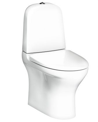 WC-istuin Gustavsberg Estetic 8300 - S/P-piilolukko, Hygienic Flush, valkoinen C+ LIIMAUS