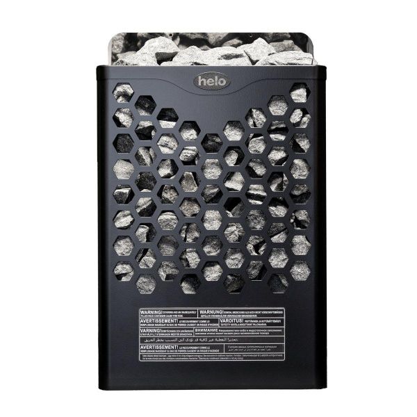 Sähkökiuas Helo Hanko 60 STJ, 6kW, 5-9m³, Musta