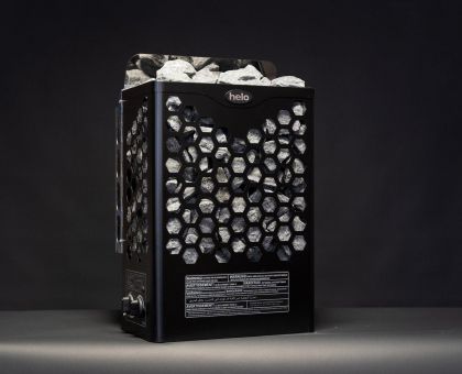 Sähkökiuas Helo Hanko 60 STJ, 6kW, 5-9m³, Musta