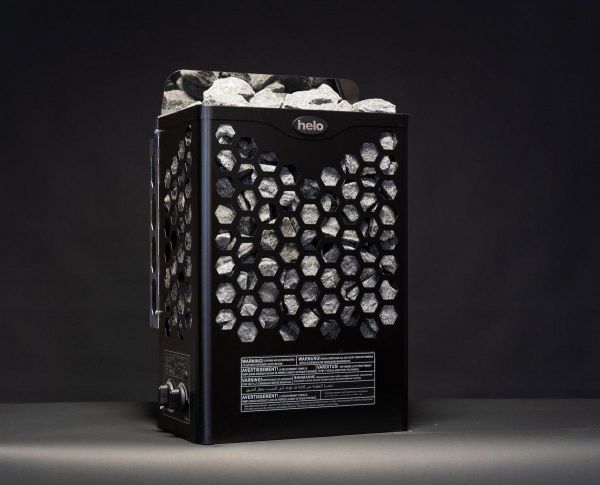 Sähkökiuas Helo Hanko 60 STJ, 6kW, 5-9m³, Musta